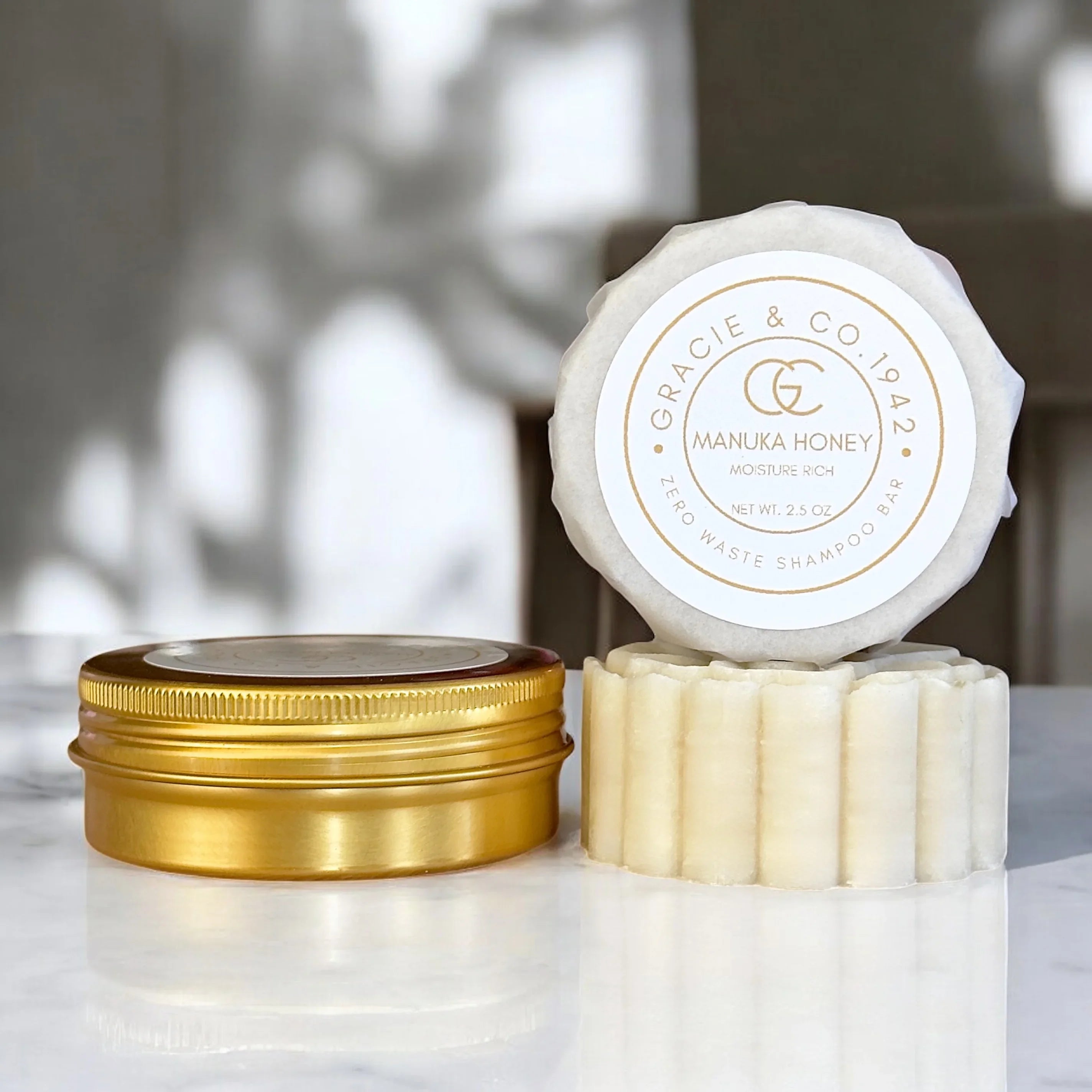 The Best 2.5 oz Zero Waste Moisturizing & Nourishing Solid Shampoo - Gracie & Co. 1942
